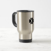 Thermobecher Reisetasse schwarz glücksbringer Reisbeker (Voorkant links)