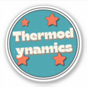 Thermodynamica Sticker (Voorkant)