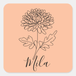 Thermokopje Vierkante Sticker