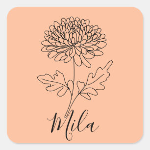 Thermokopje Vierkante Sticker