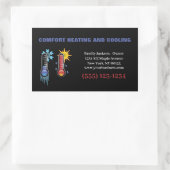 Thermometer Air Conditioning Heving Professional Rechthoekige Sticker (Tas)