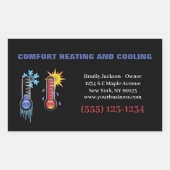 Thermometer Air Conditioning Heving Professional Rechthoekige Sticker (Voorkant)