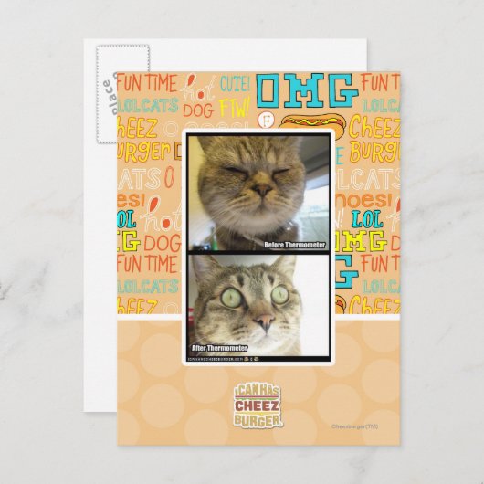 Thermometer Briefkaart (Voorkant / Achterkant)