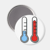 Thermometer kalt warm cold hot magneet (Voorkant / Achterkant)