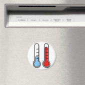 Thermometer kalt warm cold hot magneet (Insitu (Vaatwasser))