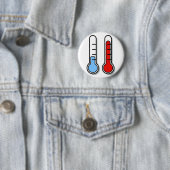 Thermometer kalt warm cold hot ronde button 5,7 cm (In situ)