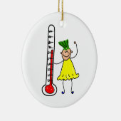 thermometer-Kind Keramisch Ornament (Rechts)