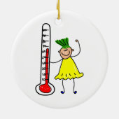 thermometer-Kind Keramisch Ornament (Achterkant)