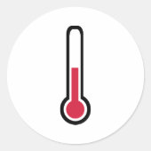 thermometer ronde sticker (Voorkant)