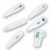 thermometer-Stickers Sticker (Voorkant)