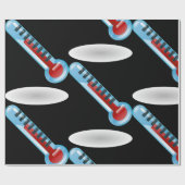 Thermometer Temperature Healthcare Wrapping Paper Cadeaupapier (Vlak)