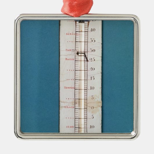 thermometer, voorzien van een frygienkap metalen ornament (Voorkant)