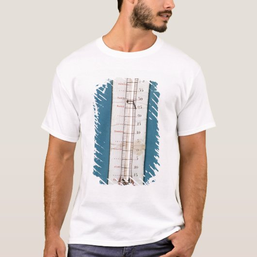 thermometer, voorzien van een frygienkap t-shirt (Voorkant)