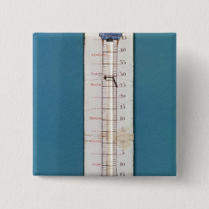 thermometer, voorzien van een frygienkap vierkante button 5,1 cm