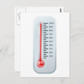 Thermometerafbeelding Briefkaart (Voorkant / Achterkant)