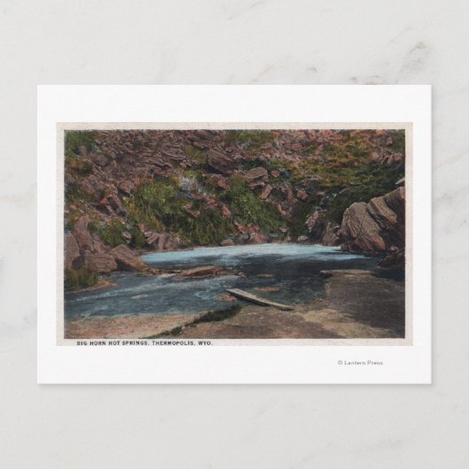 Thermopolis, WY - Big Horn Hot Springs Uitzicht Briefkaart (Voorkant)
