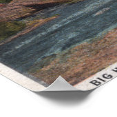 Thermopolis, WY - Big Horn Hot Springs Uitzicht Poster (Hoek)