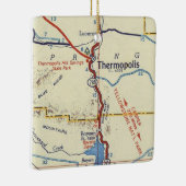 Thermopolis WY Map Keramisch Ornament (Rechts)