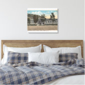 Thermopolis, WY - Uitzicht van Big Horn Bath House Canvas Afdruk (Insitu (Slaapkamer))