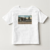 Thermopolis, WY - Uitzicht van Big Horn Bath House Kinder Shirts (Voorkant)