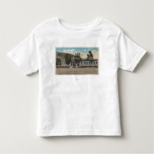 Thermopolis, WY - Uitzicht van Big Horn Bath House Kinder Shirts