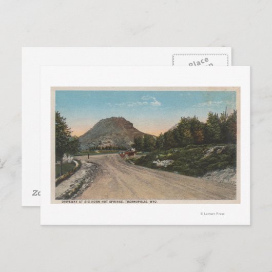 Thermopolis, WY - Uitzicht van Big Horn Driveway Briefkaart (Voorkant / Achterkant)