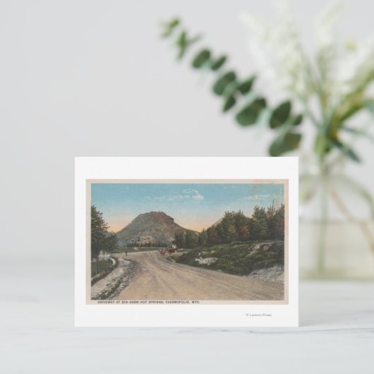 Thermopolis, WY - Uitzicht van Big Horn Driveway Briefkaart (Staand voorkant)