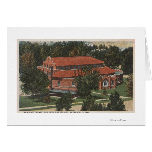 Thermopolis, WY - Uitzicht van Washakie Plunge (Voorkant Horizontaal)