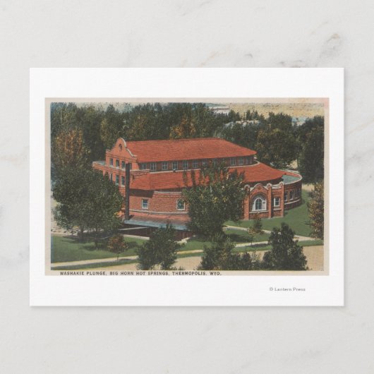 Thermopolis, WY - Uitzicht van Washakie Plunge Briefkaart (Voorkant)