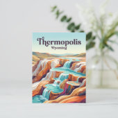 Thermopolis Wyoming Briefkaart (Staand voorkant)