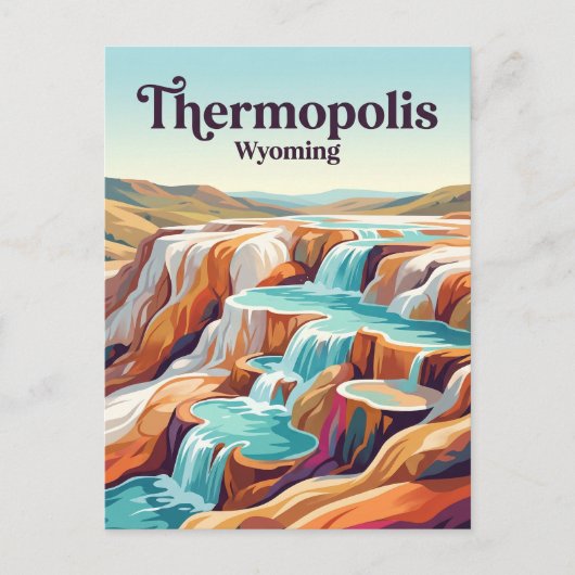 Thermopolis Wyoming Briefkaart (Voorkant)