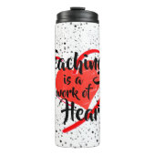 Thermos leren gebruiken thermosbeker (Voorkant)
