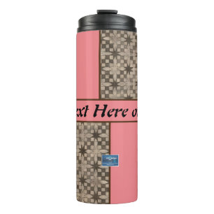 Thermos (Perzik LED S.C.C.) RFPMD-ontwerpen ©️2023 Thermosbeker