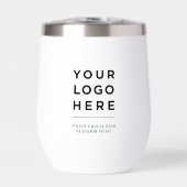 Thermos-wijnbeker met aangepast logo, geen minimum (Voorkant)