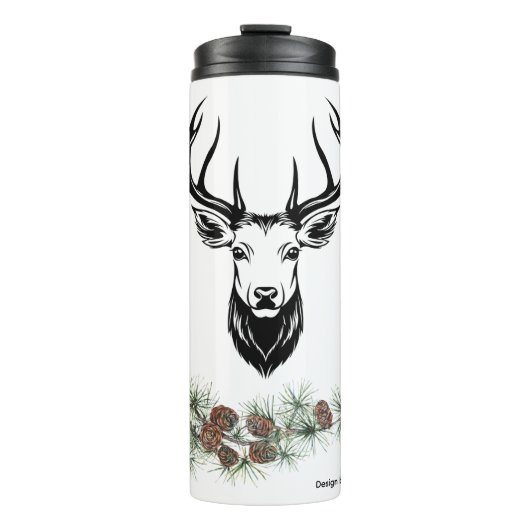 Thermosbecher mit Hirsch-Motiv Thermosbeker (Voorkant)