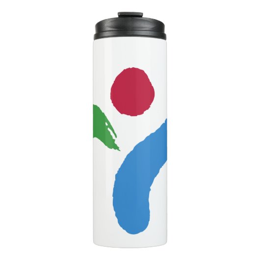 Thermosbeker met vlag van Seoul, Zuid-Korea (Voorkant)