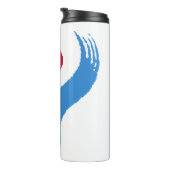Thermosbeker met vlag van Seoul, Zuid-Korea (Geroteerd rechts)