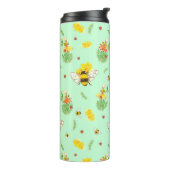 Thermosflasche mit Bienen und Glückskäfer Thermosbeker (Gedraaid links)