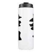 Thermosfles met abstracte kunst Dual Face (Voorkant)