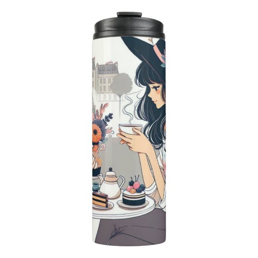 Thermosfles pauze koffie Parijs (Voorkant)