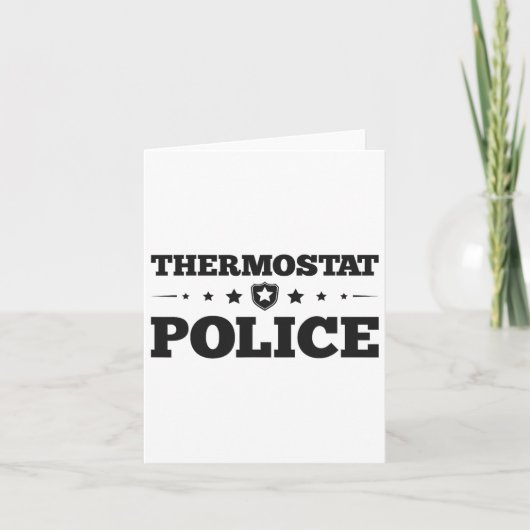 Thermostaat Police Fun Pap geeft vaderdag Kaart (Voorkant)