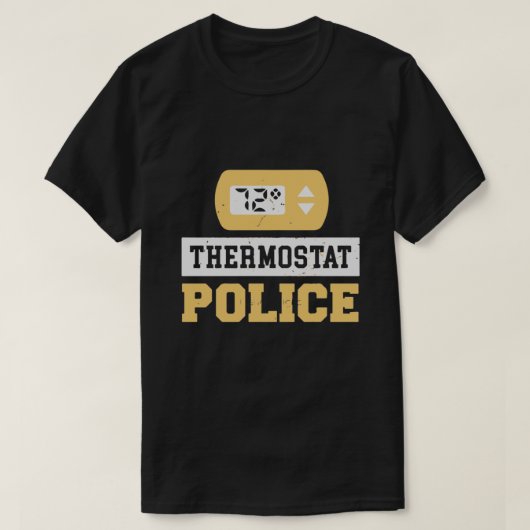 Thermostaatpolitie T-shirt (Design voorkant)