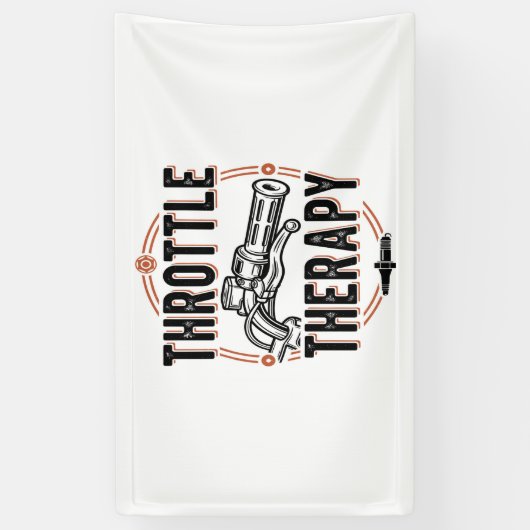 Thermotherapie Motorfiets Grip Spandoek (Verticaal)