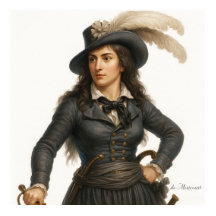 Theroigne de Mericourt - Franse Revolutie Print