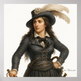 Theroigne de Mericourt - Franse Revolutie Print