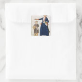 Theroigne de Mericourt Vierkante Sticker (Tas)