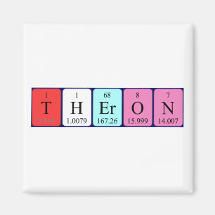 Theron Periodieke Table Naam Magnet
