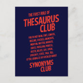 Thesaurus Club Briefkaart (Voorkant)