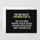 Thesaurus Club Briefkaart (Voorkant / Achterkant)