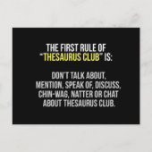 Thesaurus Club Briefkaart (Voorkant)